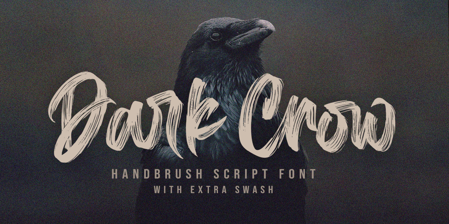Пример шрифта Dark Crow #1